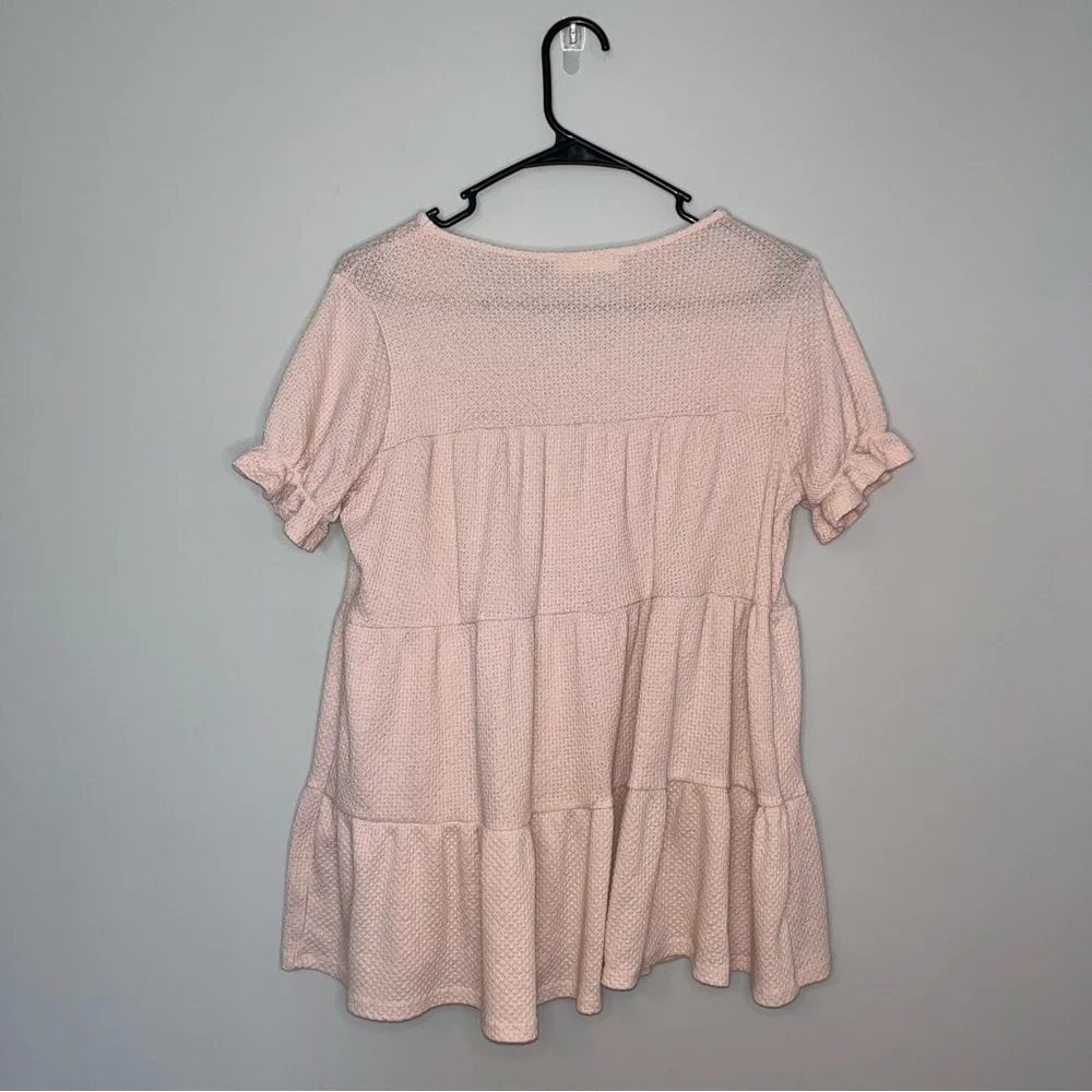 Perfect Peach Pink Knit Top Medium - Picture 5 of 5
